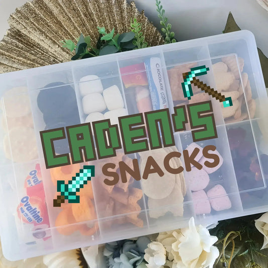 Kids Snack Box with Compartments 12 Section | Personalised Lunch Snack Box Evermore Gifts & Favours