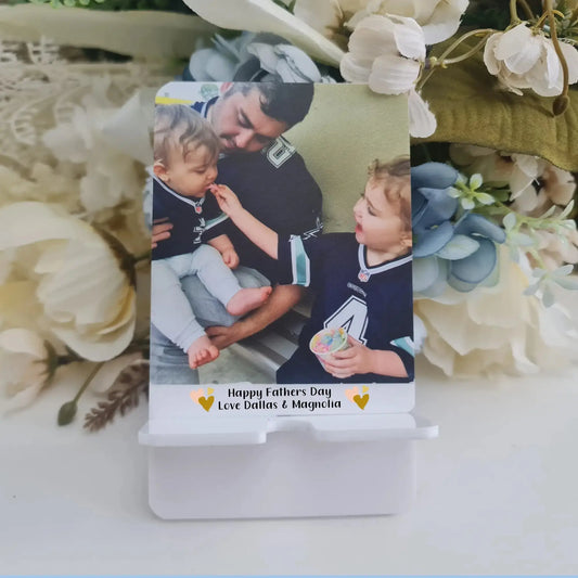 Personalised Laser Cut & UV Printed DIY Phone Holder Evermore Gifts & Favours