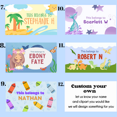 Personalised School Bag Tags – Custom Name Tags for Kids