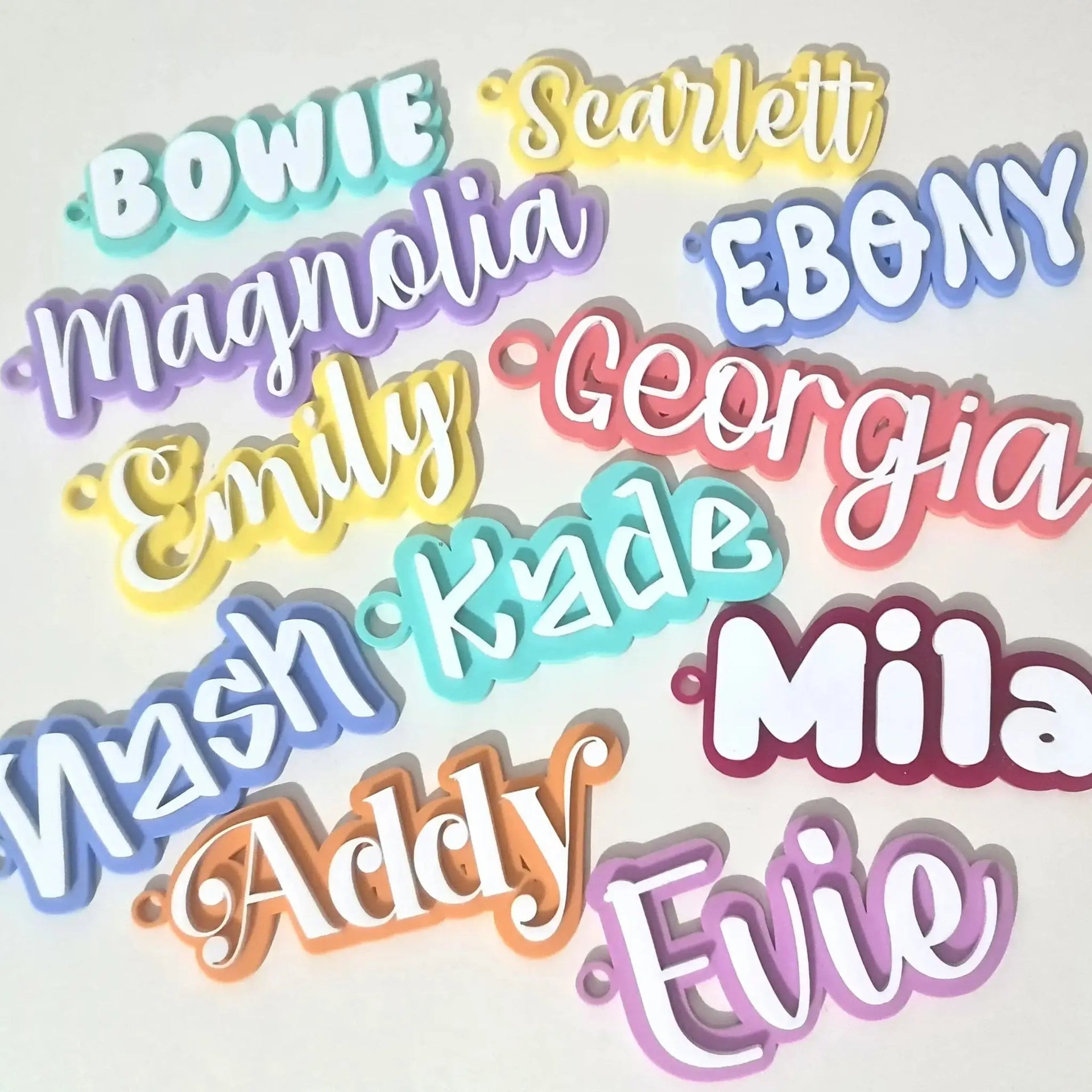 School Bag Name Tag – Custom Colours & Fonts Available Evermore Gifts & Favours