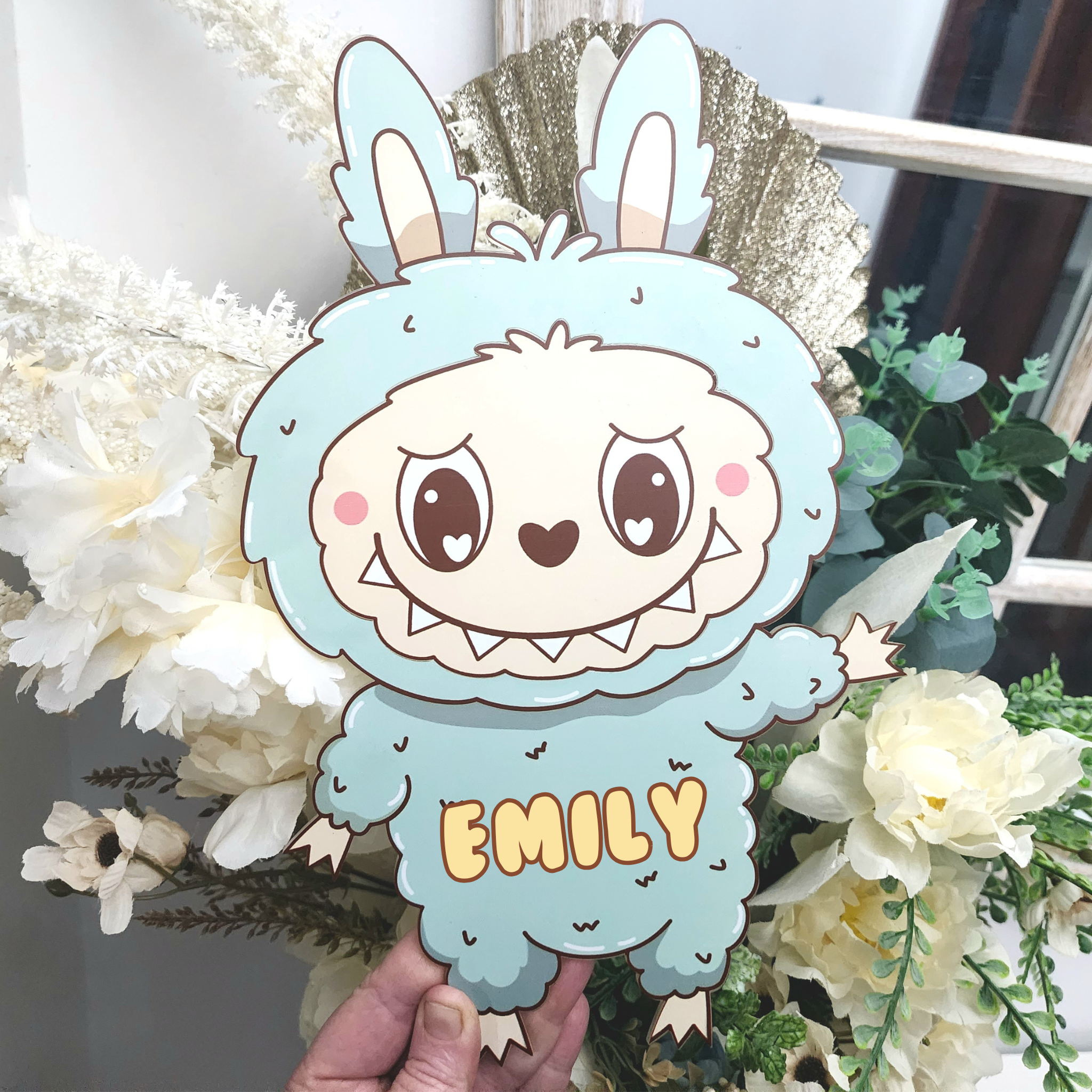 Personalised Labubu Wall Plaque – UV Printed Acrylic Art (A5–A3)