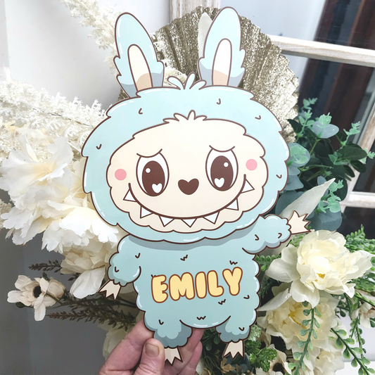 Personalised Labubu Wall Plaque – UV Printed Acrylic Art (A5–A3)